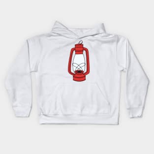 Camping Lantern Kids Hoodie